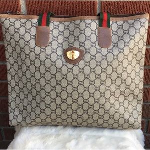 Authentic Large Vintage Gucci Plus tote bag